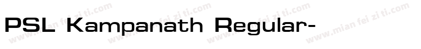 PSL Kampanath Regular字体转换